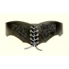 Corset Belt Bertholdin B With Viking Motif, Brown Leather