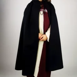 Leonardo Carbone Cotton Children's Cloak Brown -Medieval Clothing Sales Store cotton childrens cloak brown 1