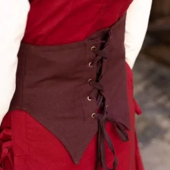 Burgschneider Cotton Corset Thana, Brown -Medieval Clothing Sales Store cotton corset thana brown 2