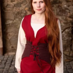 Burgschneider Cotton Corset Thana, Brown