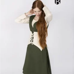 Burgschneider Cotton Corset Thana, Natural