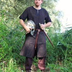 Leonardo Carbone Cotton Trousers Alin, Dark Brown