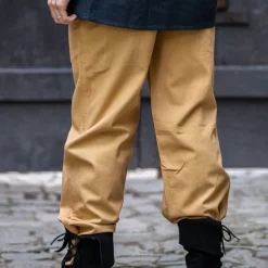Leonardo Carbone Cotton Trousers Alin, Honey 5 Leonardo Carbone Cotton Trousers Alin, Honey -Medieval Clothing Sales Store cotton trousers alin honey 2