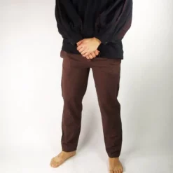 Leonardo Carbone Cotton Trousers, Natural -Medieval Clothing Sales Store cotton trousers natural 2