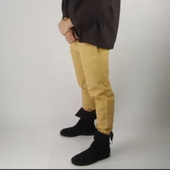 Leonardo Carbone Cotton Trousers, Natural -Medieval Clothing Sales Store cotton trousers natural 3