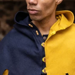 Burgschneider Cowl Dangereuse, Right Side, Blue 6 Burgschneider Cowl Dangereuse, Right Side, Blue -Medieval Clothing Sales Store cowl dangereuse right side blue 2