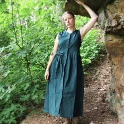 Leonardo Carbone Dress Alice, Green -Medieval Clothing Sales Store dress alice green 3