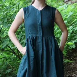 Leonardo Carbone Dress Alice, Green -Medieval Clothing Sales Store dress alice green 4