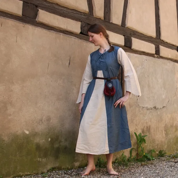 Leonardo Carbone Dress Belle, Light Blue-cream 4 Leonardo Carbone Dress Belle, Light Blue-cream - Image 4