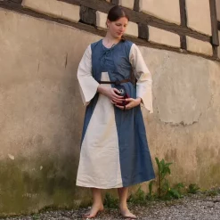 Leonardo Carbone Dress Belle, Red-cream -Medieval Clothing Sales Store dress belle red cream 2