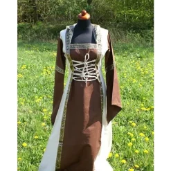 Dress Boann (brown-white)