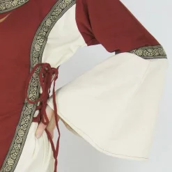Leonardo Carbone Dress Cleena Cream-red -Medieval Clothing Sales Store dress cleena cream red 2