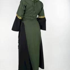 Leonardo Carbone Dress Cleena Green-black -Medieval Clothing Sales Store dress cleena green black 4