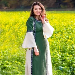 Leonardo Carbone Dress Cleena Green-white