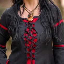 Leonardo Carbone Dress Eleanora Red-black -Medieval Clothing Sales Store dress eleanora red black 2