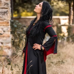 Leonardo Carbone Dress Eleanora Red-black -Medieval Clothing Sales Store dress eleanora red black 3