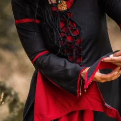 Leonardo Carbone Dress Eleanora Red-black -Medieval Clothing Sales Store dress eleanora red black 5