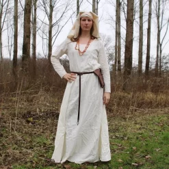 Leonardo Carbone Dress Mary, Cream 8 Leonardo Carbone Dress Mary, Cream -Medieval Clothing Sales Store dress mary cream 2