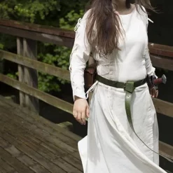 Epic Armoury Dress Morgaine, White 7 Epic Armoury Dress Morgaine, White -Medieval Clothing Sales Store dress morgaine white 3