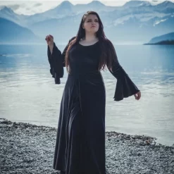 Leonardo Carbone Dress Niamh Black -Medieval Clothing Sales Store dress niamh black 2