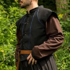 Epic Armoury English Civil War Doublet Black 7 Epic Armoury English Civil War Doublet Black -Medieval Clothing Sales Store english civil war doublet black 3