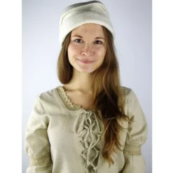 Leonardo Carbone Felt Hat, Red 6 Leonardo Carbone Felt Hat, Red -Medieval Clothing Sales Store felt hat red 4