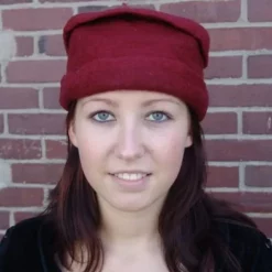 Leonardo Carbone Felt Hat, Red 7 Leonardo Carbone Felt Hat, Red -Medieval Clothing Sales Store felt hat red 5