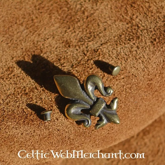 Fleur-de-lys Belt Fittings (set Of 5 Pieces) 1 Fleur-de-lys Belt Fittings (set Of 5 Pieces)