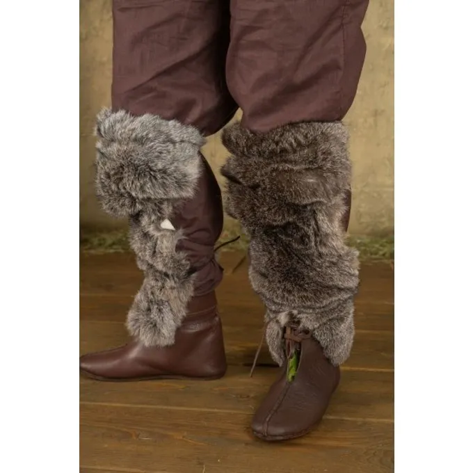 Mytholon Fur Greave Falk, Grey 1 Mytholon Fur Greave Falk, Grey