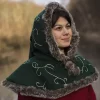 Epic Armoury Fur Hood Gisla, Green