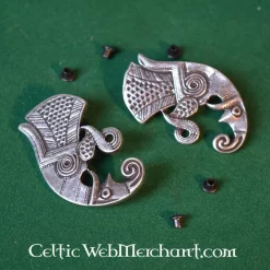 Germanic Raven Beltfitting Migration Period Pair Left And Right