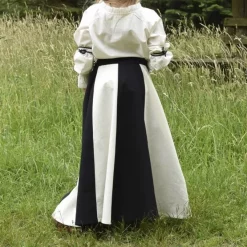 Girl Skirt Loreena, Black-naturel -Medieval Clothing Sales Store girl skirt loreena black naturel 2