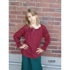 Leonardo Carbone Girl's Blouse Fleur Red