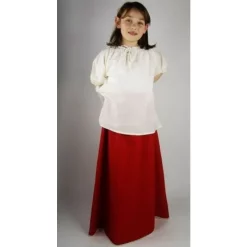 Leonardo Carbone Girl's Blouse Rosamund Cream -Medieval Clothing Sales Store girls blouse rosamund cream 2
