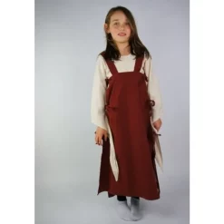 Leonardo Carbone Girl's Dress Fand Red -Medieval Clothing Sales Store girls dress fand red 3