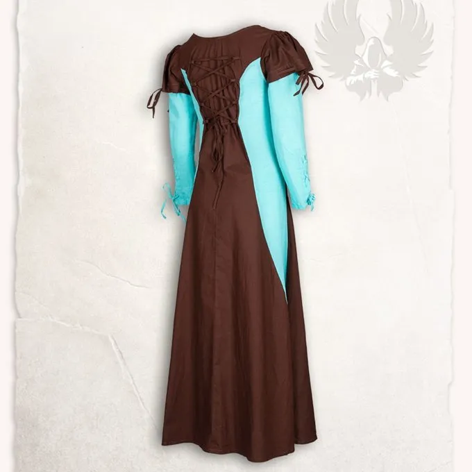 Mytholon Girl's Dress Rebecka, Blue-brown 2 Mytholon Girl's Dress Rebecka, Blue-brown - Image 2