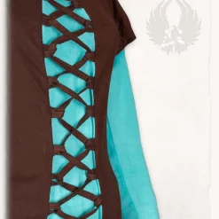 Mytholon Girl's Dress Rebecka, Blue-brown 8 Mytholon Girl's Dress Rebecka, Blue-brown -Medieval Clothing Sales Store girls dress rebecka blue brown 2