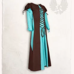 Mytholon Girl's Dress Rebecka, Blue-brown
