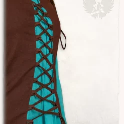 Mytholon Girl's Dress Rebecka, Blue-brown 11 Mytholon Girl's Dress Rebecka, Blue-brown -Medieval Clothing Sales Store girls dress rebecka blue brown 5