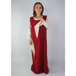 Leonardo Carbone Girl's Surcotte Ella Dark Brown -Medieval Clothing Sales Store girls surcotte ella dark brown 4