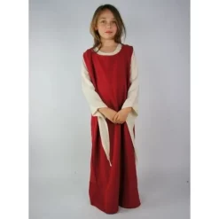 Leonardo Carbone Girl's Surcotte Ella Dark Brown -Medieval Clothing Sales Store girls surcotte ella dark brown 5