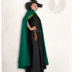 Mytholon Gora Wool Cloak, Green -Medieval Clothing Sales Store gora wool cloak green 2