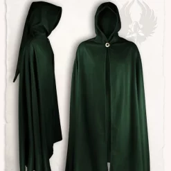 Mytholon Gora Wool Cloak, Green -Medieval Clothing Sales Store gora wool cloak green 3