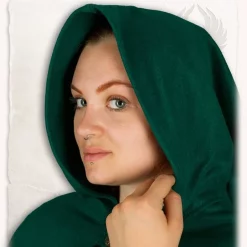Mytholon Gora Wool Cloak, Green -Medieval Clothing Sales Store gora wool cloak green 5