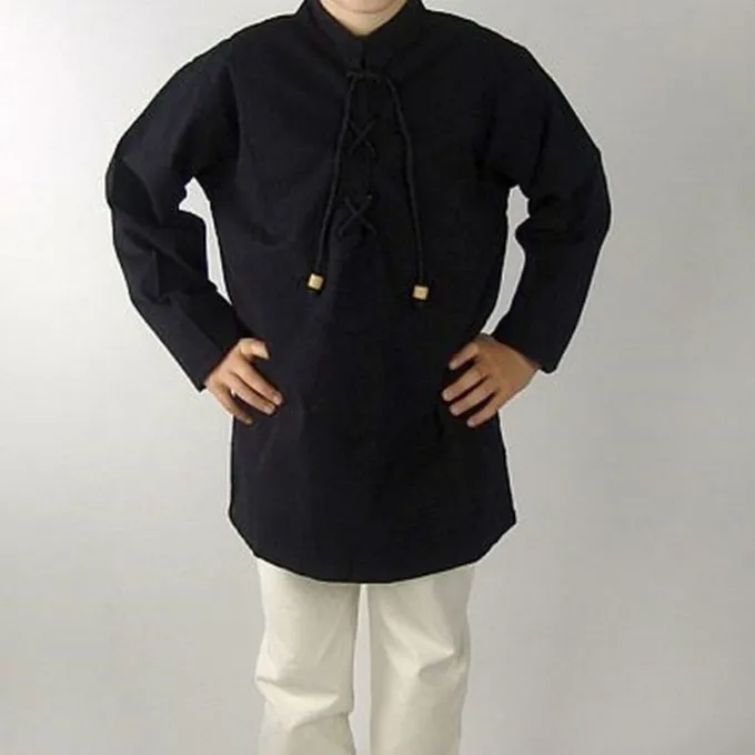 Leonardo Carbone Handwoven Shirt For Boys Black 3 Leonardo Carbone Handwoven Shirt For Boys Black - Image 3