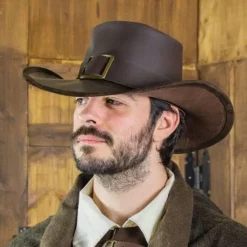 Rawblade Hat Solomon Kane, Brown -Medieval Clothing Sales Store hat solomon kane brown 2