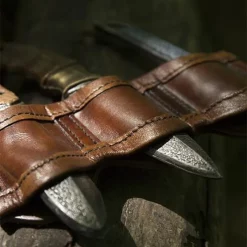 Epic Armoury Holder For LARP Throwing Knives Brown, Incl. 3 Knives -Medieval Clothing Sales Store holder for larp throwing knives brown incl 3 knive 2