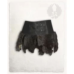 Mytholon Karya Fur Skirt, Black