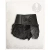 Mytholon Karya Fur Skirt With Dragon, Black