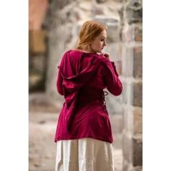 Leonardo Carbone Ladies Tunic Lea Red -Medieval Clothing Sales Store ladies tunic lea red 3